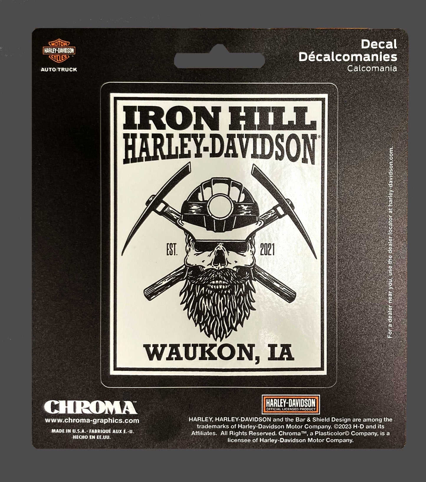 Iron Hill Harley-Davidson Decal